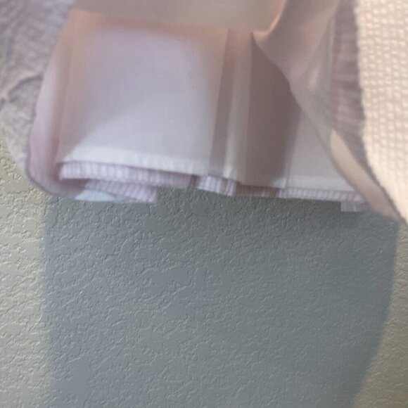 Crewcuts Striped Seersucker Ruffled Shoulder Dress Girls Size 4 Pink Sun Summer - Picture 4 of 8